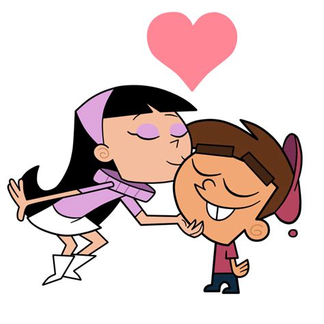 The Fairly Oddparents Trixie Kissing Timmy By Terrance Hearts Art