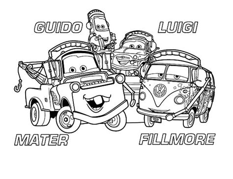 You can see many different expressions from the characters from the goofy mater to the cool mcqueen. Mater And Friends Coloring Pages : Color Luna