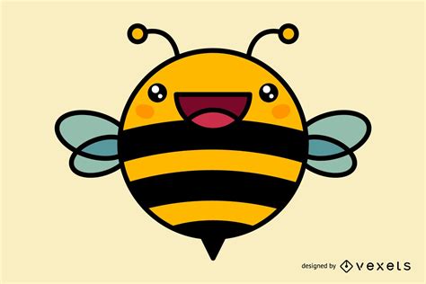 Cute Bee Cartoon Vector Download