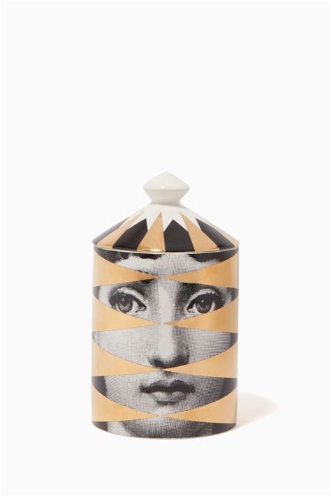 Shop Fornasetti Gold Losanghe Scented Candle 300g For Women Ounass