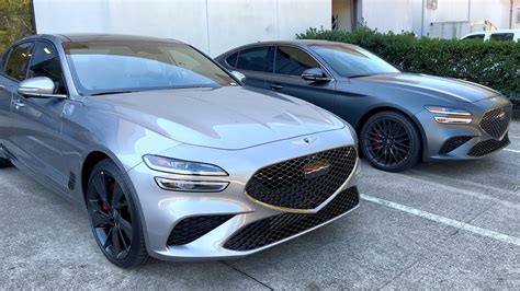 Melbourne Gray Vs Saville Silver 2022 Genesis G70 Launch Edition And