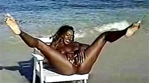 Busty Ebony Anna Amore Masturbates In The Ocean And Pees In The Sand Big Tit Xxx And Exotic Porn