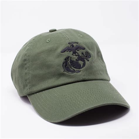 Eagle Globe And Anchor Unstructured Usmc Hat With 3d Embroidery Navy Hat