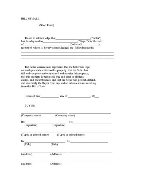 Firearm Bill Of Sale Form Download Free Documents For Pdf Word And Excel