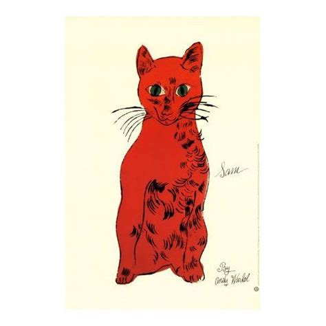 Andy Warhol Cat Art Cat Painting Andy Warhol Pop Art