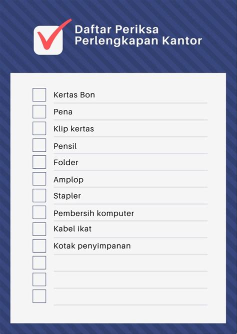 Desain Contoh Checklist Daftar Periksa Online Canva