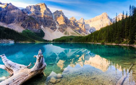 Masaüstü Göl Yansıma Kanada Ulusal Park Fiyort Vadi Vahşi Doğa