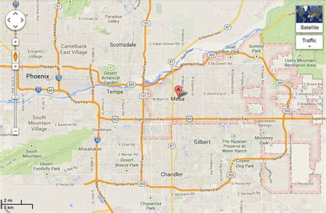 35 Map Of Mesa Az Maps Database Source