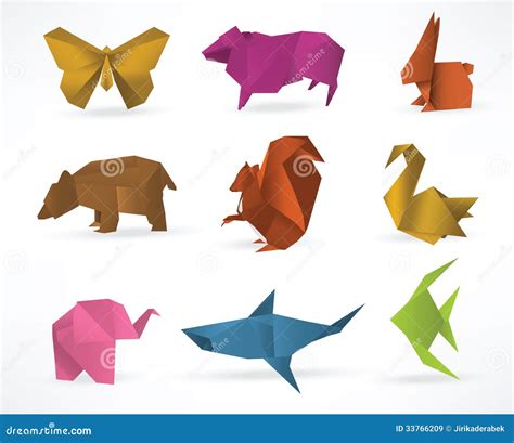 Origami Animals Cartoon Vector 30062431