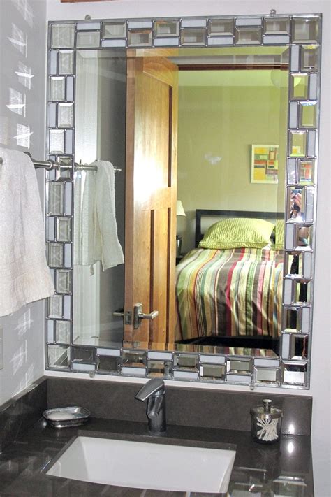 But it's not just that. Hand Crafted Bathroom Stained Glass Bevel Mirror by ...
