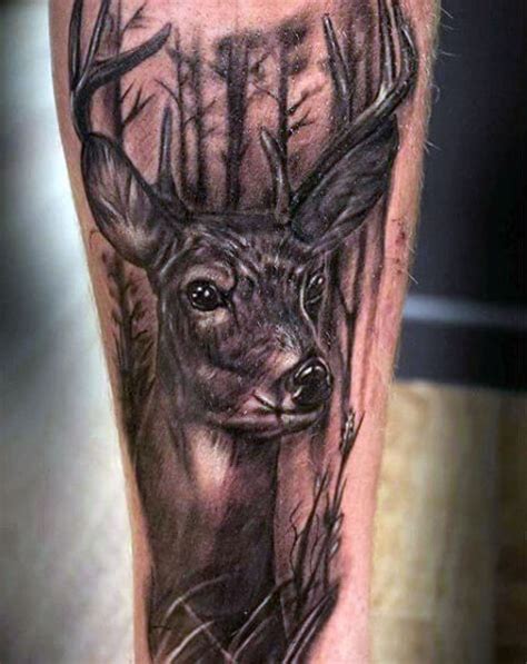 14 Awesome White Tailed Deer Tattoo Designs Petpress