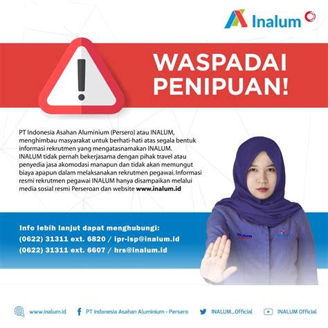 Waspada Penipuan Rekrutmen Mengatasnamakan Inalum