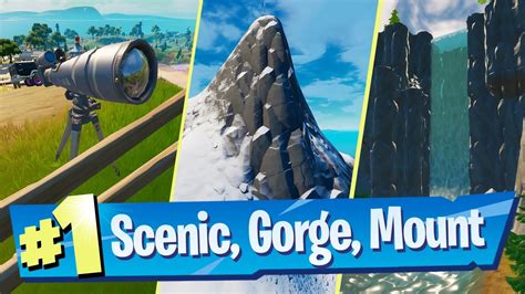Visit Scenic Spot Gorgeous Gorge And Mount Kay Location Fortnite
