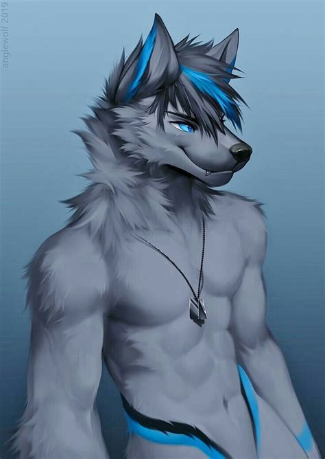 Blue Grey Wolf Animales De Anime Arte De Furry Arte De Lobo