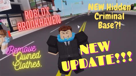 New Hidden Criminal Base Remove Owned Items L Roblox Brookhaven