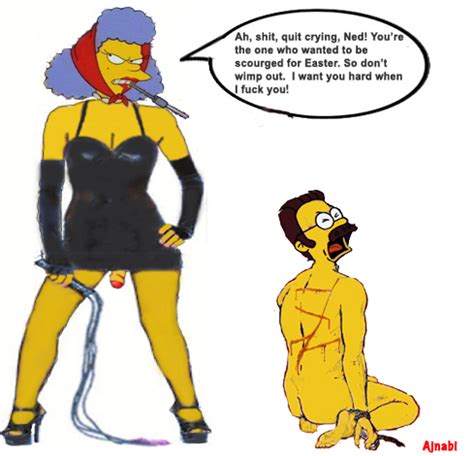 Post Ajnabi Ned Flanders Selma Bouvier The Simpsons