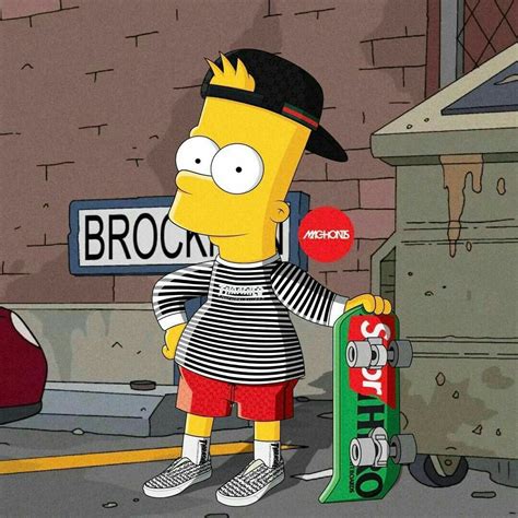 Bape Bart Simpson Wallpapers Top Free Bape Bart Simpson Backgrounds