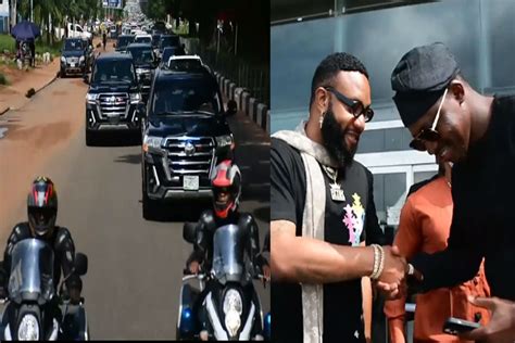 Watch The Moment E Money Arrived At Obi Cubana Mothers Burial Video