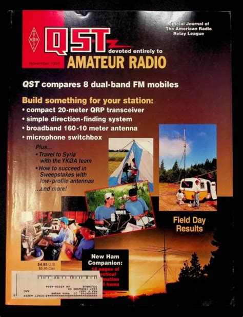 Vintage Qst Magazine November Qrp Transceiver Arrl Field Day Ham Radio Picclick