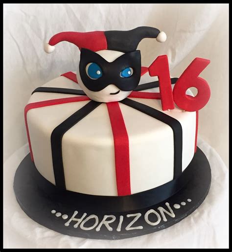 Harley quinn cake made for my daughter's 10th birthday. Harley Quinn Theme Cake | My custom cakes Giggling Goodies ...