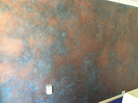 How To Paint A Faux Copper Feature Wall Diy Feature Wall Accent Wall