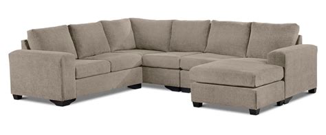 Danielle 3 Piece Sectional With Right Facing Corner Wedge Pewter Leons