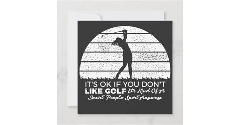 Funny Golf Sayings Golfing Quote Invitation Zazzle