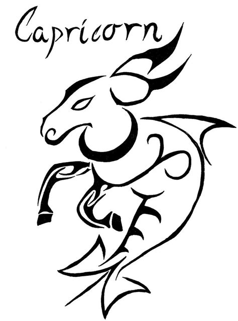 Capricorn Zodiac Pages Intricate Coloring Pages