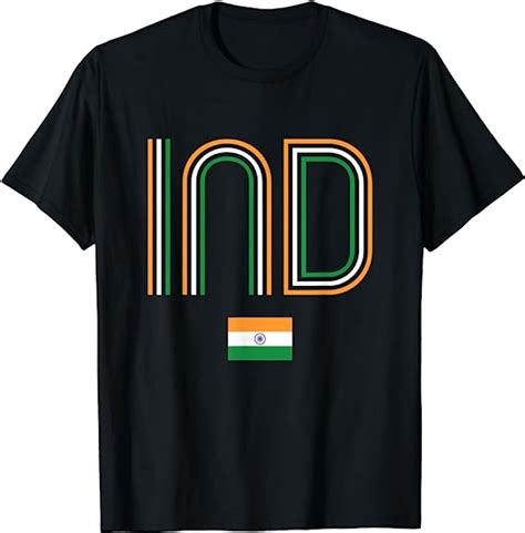 Retro India Flag Tee Indian Pride Vintage India T Shirt