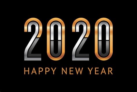 Premium Vector Happy New Year 2020 Background