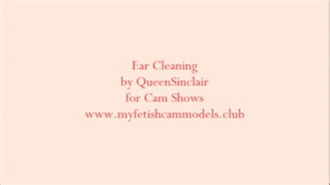 Ear Cleaning And Showing The Wax Queensinclair Fetish Mall Clips4sale