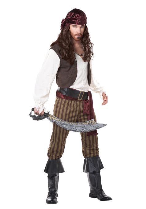 Mens Scoundrel Pirate Costume Adult Pirate Halloween Costumes