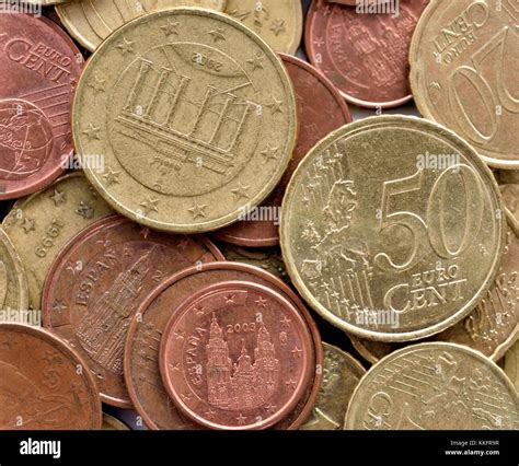 Euro Coins Cents Stock Photo Alamy