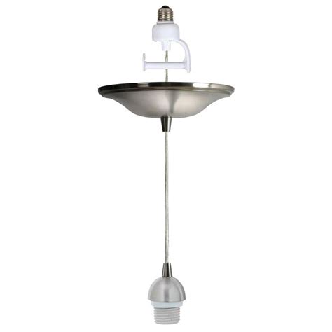 Buy products such as techgomade light cord kit with switch, vintage 22ft three hemp rope plug in hanging light kit, industrial pendant lighting e26 lamp socket, extension for retro diy project(lampshade not included) at. Worth Home Products Instant Pendant Series 1-Light Brushed ...