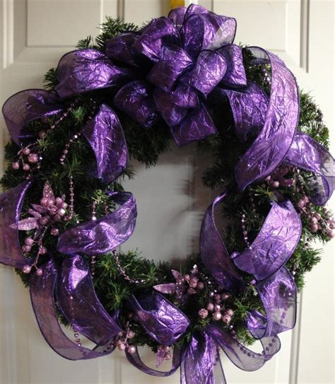 Poinsettia christmas decorations christmas flowers glitter christmas tree decorations and ornaments (12 pack)(purple). Purple wreath | Miniature holidays | Pinterest