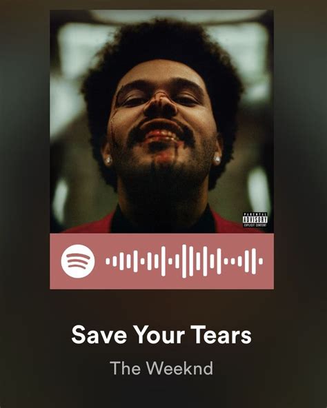 Save Your Tears The Weeknd Canciones Álbum De Música Póster De Música