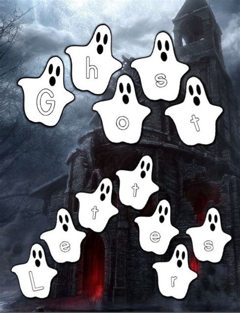 Spooky Ghost Letters For The Classroom Fun For Learning And Practicing Letters In October