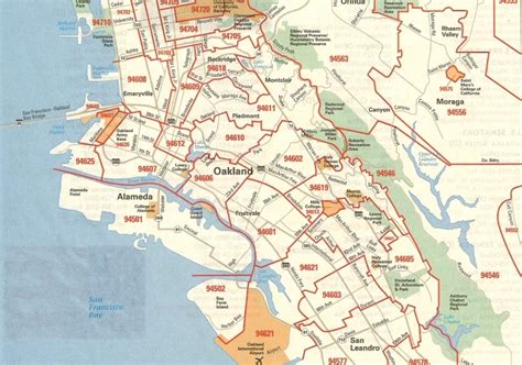Zip Code Map San Francisco Bay Area World Map