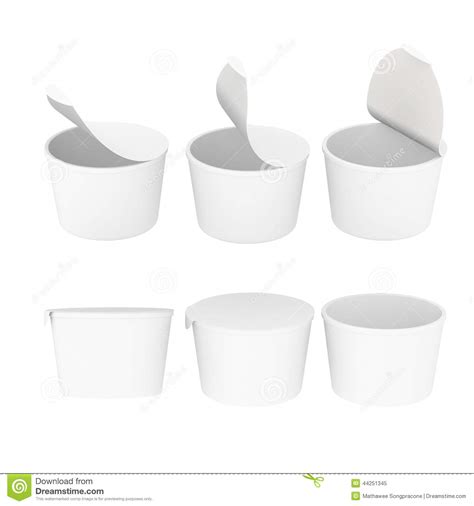 Download General White Blank Label Food Cup With Foil Lid, Clipping ...