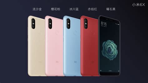 Ice blue, peach gold, titanium silver buid: Xiaomi Mi 6X Goes Official in China with 18:9 Display ...