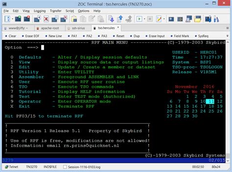 Tn5250 Terminal Emulation Zoc Terminal For Windows And Macos