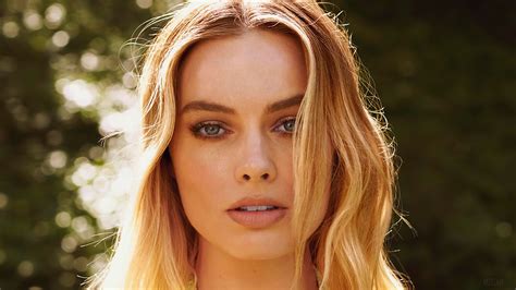 Actress Australian Blonde Blue Eyes Face Margot Robbie 4k Hd