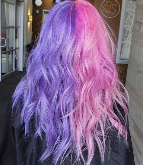Pink Blue And Purple Ombre Hair