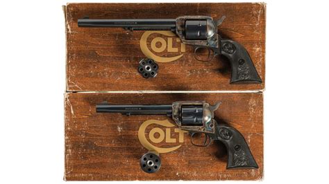 Two Boxed Colt Single Action 22 Revolvers Rock Island Auction