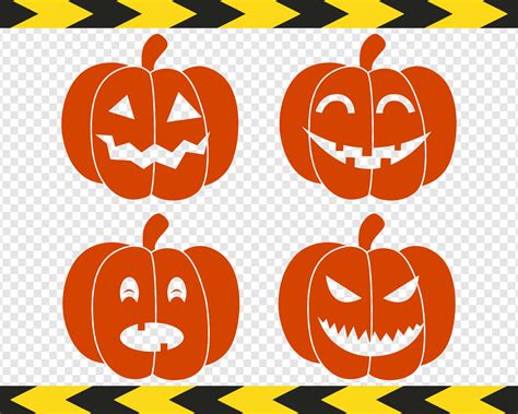 Halloween Pumpkin Svg Cut Files For Cricut Bundle Decals Pdf Etsy