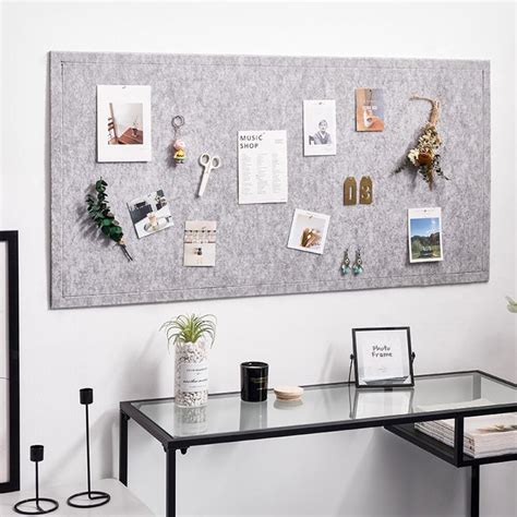 Felt Board Memo Board Push Pin Board Wall Decor For Notes Pictures Home