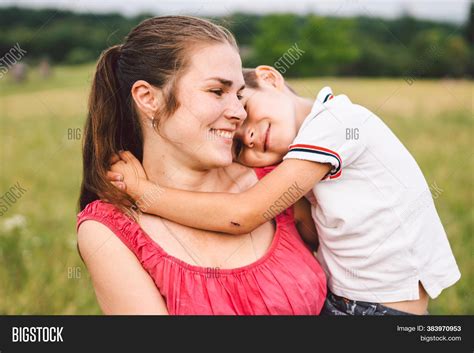 Mother Son Hugging Image And Photo Free Trial Bigstock