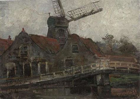 Piet Mondriaan Houses And Paltrok Mill On The Voorweg A Piet