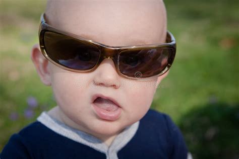 Baby Wearing Sunglasses Stock Photo Image Of Smiling 62608700