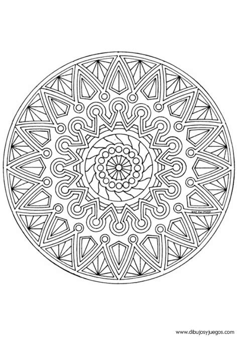 Dibujos Mandalas Complejos 064 Dibujos Y Juegos Para Pintar Y Colorear